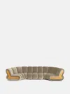 Soho Home Noelle Sectional Curved Sofa In Camel