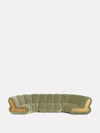 Soho Home Noelle Sectional Curved Sofa In Lichen
