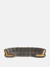 Soho Home Noelle Sectional Curved Sofa In Taupe