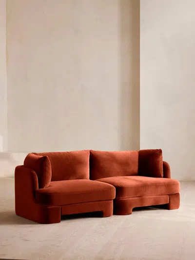 Soho Home Odell Deeper Sit Modular Sofa In Red