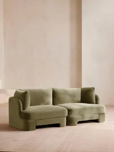 Soho Home Odell Deeper Sit Modular Sofa In Green