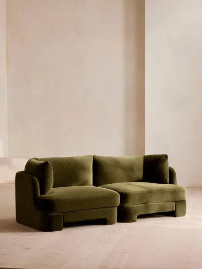 Soho Home Odell Deeper Sit Modular Sofa In Green