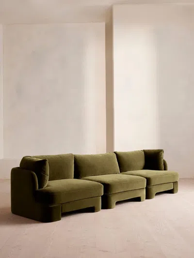 Soho Home Odell Deeper Sit Modular Sofa In Green