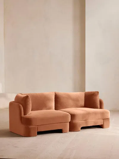 Soho Home Odell Deeper Sit Modular Sofa In Pink