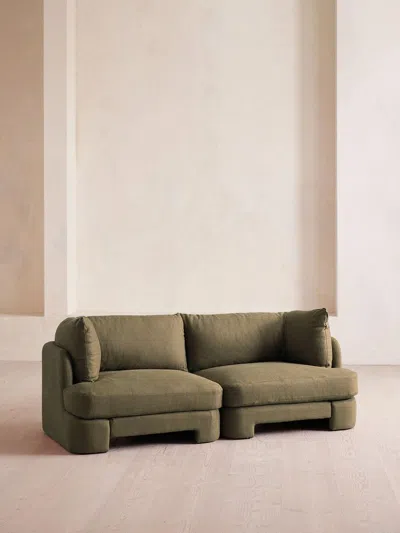 Soho Home Odell Deeper Sit Modular Sofa In Green