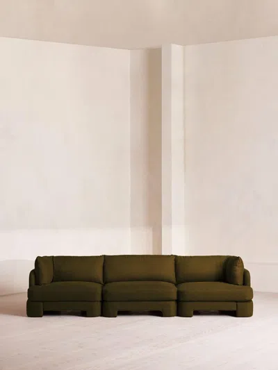 Soho Home Odell Modular Sofa In Green