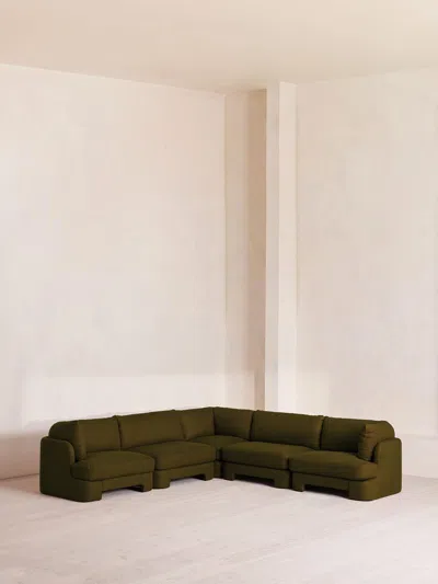 Soho Home Odell Modular Sofa In Green
