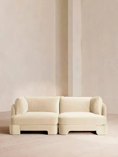 Soho Home Odell Sectional Sofa In White