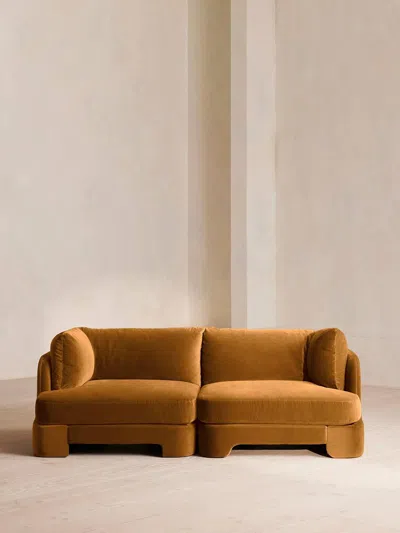 Soho Home Odell Sectional Sofa In Orange