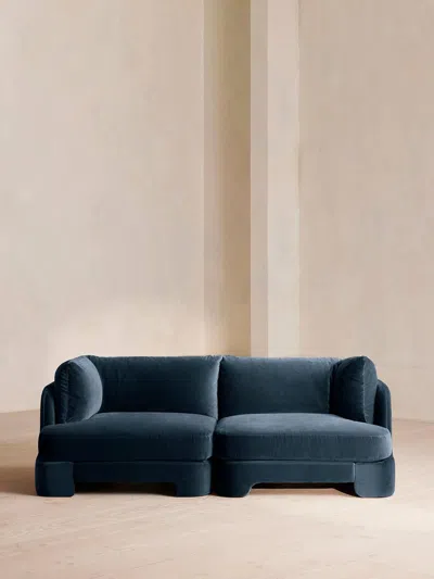 Soho Home Odell Sectional Sofa In Blue