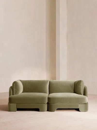 Soho Home Odell Sectional Sofa In Green