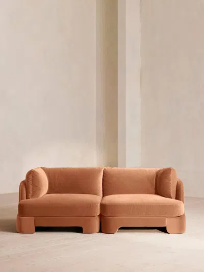 Soho Home Odell Sectional Sofa In Orange
