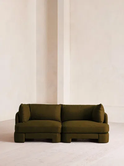 Soho Home Odell Sectional Sofa In Green