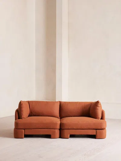 Soho Home Odell Sectional Sofa In Brown