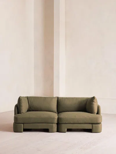 Soho Home Odell Sectional Sofa In Green