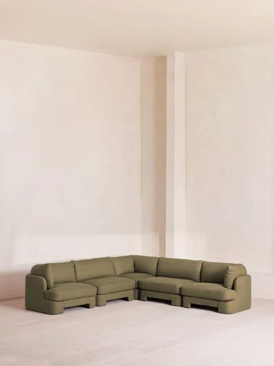 Soho Home Odell Sectional Sofa In Green