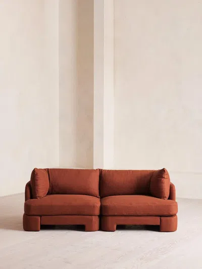 Soho Home Odell Sectional Sofa In Red