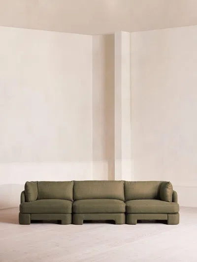 Soho Home Odell Sectional Sofa In Green