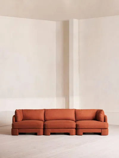 Soho Home Odell Sectional Sofa In Orange