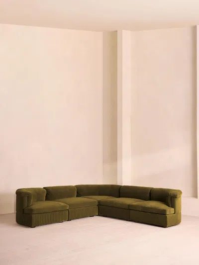Soho Home Oona Modular Sofa In Green