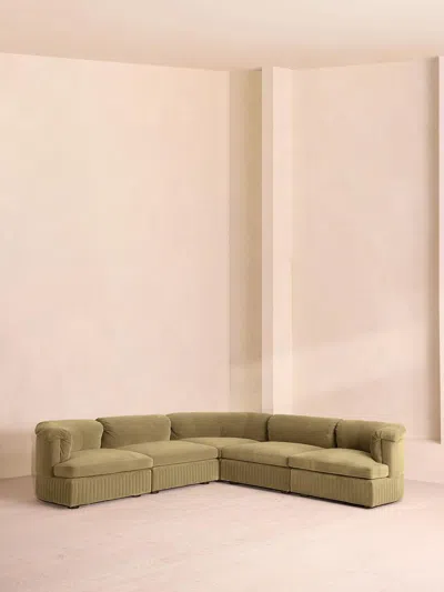 Soho Home Oona Modular Sofa In Green