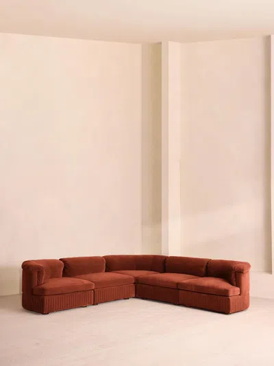 Soho Home Oona Modular Sofa In Red