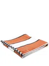 Soho Home Orange White City House Pool Towel In White