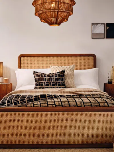 Soho Home Oscar Cane & Oak Bed