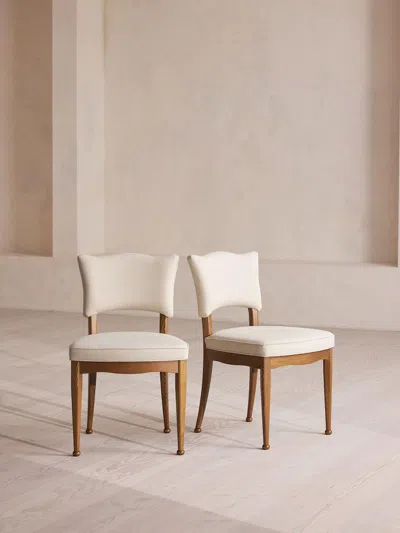 Soho Home Pair Of Armless Charleston Dining Chair In Neutral