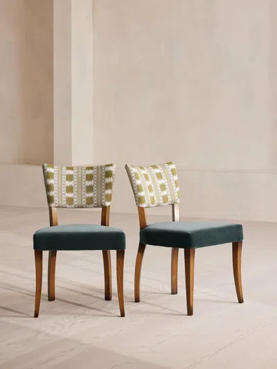 Soho Home Pair Of Molina Armless Dining Chairs In Multi