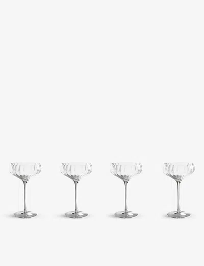Soho Home Pembroke Scalloped Champagne Coupes Set Of Four