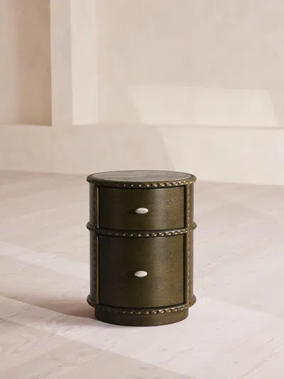 Soho Home Pietro Bedside Table In Green