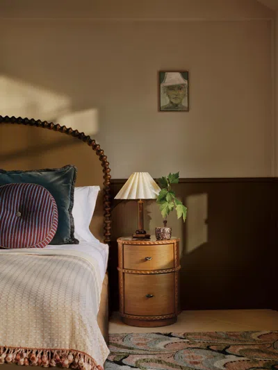 Soho Home Pietro Bedside Table In Brown
