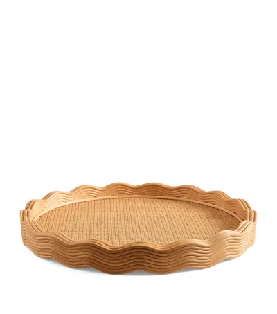 Soho Home Rattan Pangbourne Round Tray