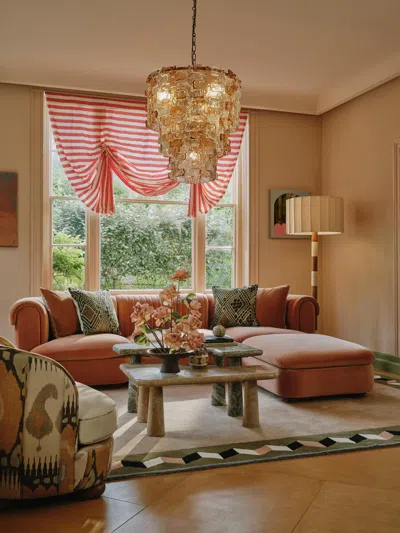 Soho Home Rava Modular Sofa In Orange
