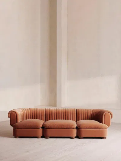 Soho Home Rava Modular Sofa In Orange