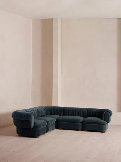 Soho Home Rava Modular Sofa In Blue