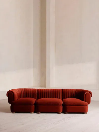 Soho Home Rava Modular Sofa In Red
