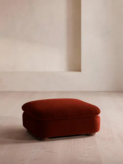 Soho Home Rava Ottoman In Red