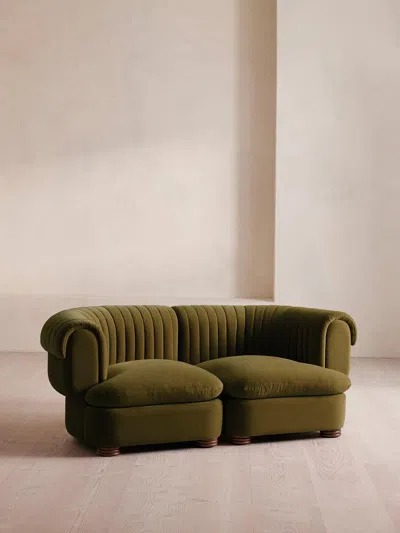 Soho Home Rava Sectional Sofa In Green