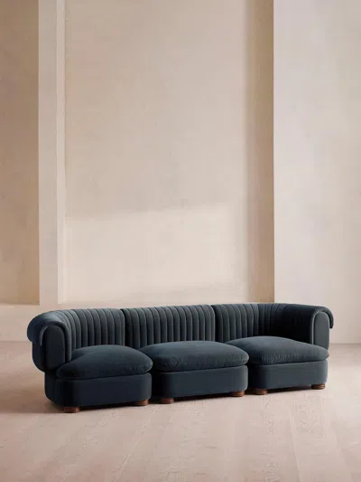 Soho Home Rava Sectional Sofa In Blue