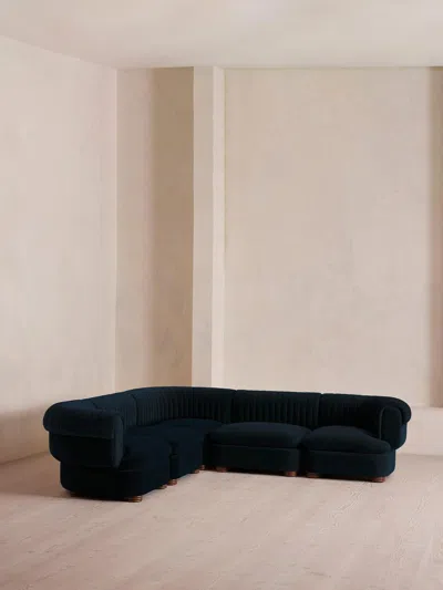 Soho Home Rava Sectional Sofa In Blue