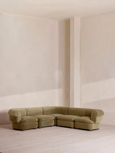 Soho Home Rava Sectional Sofa In Green