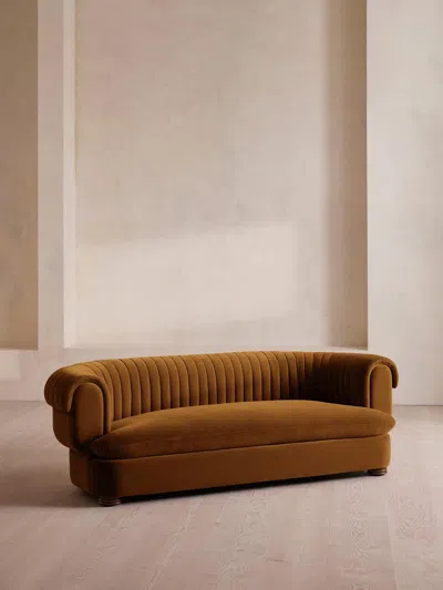 Soho Home Rava Three Seater Sofa In Brown