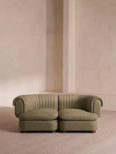 Soho Home Rava Three Seater Sofa In Green