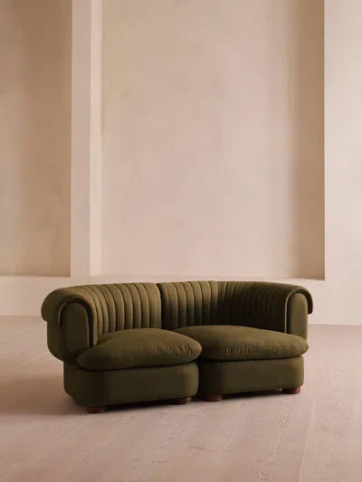 Soho Home Rava Three Seater Sofa In Green