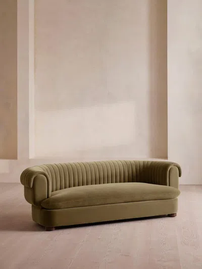 Soho Home Rava Three Seater Sofa In Green