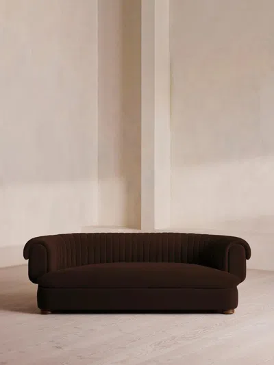 Soho Home Rava Three Seater Sofa In Brown