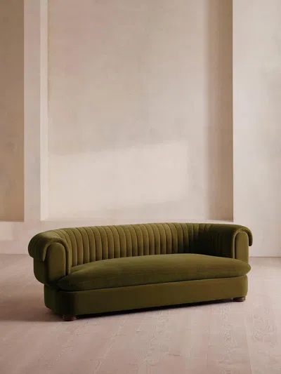 Soho Home Rava Three Seater Sofa In Green