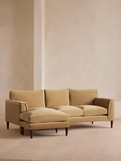 Soho Home Reya Chaise-end Sofa In Green